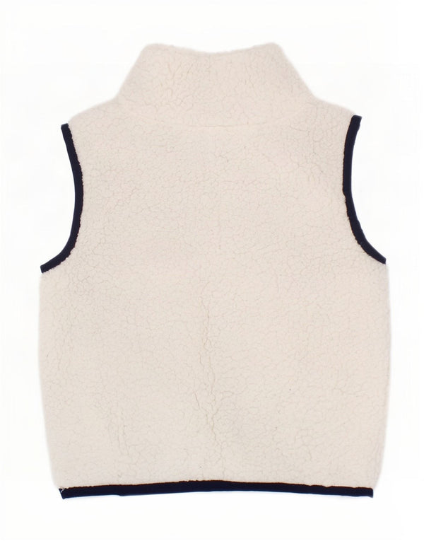 Tommy Hilfiger Baby-Mädchen-Fleeceweste, 6–9 Monate, weißes Farbblockdesign