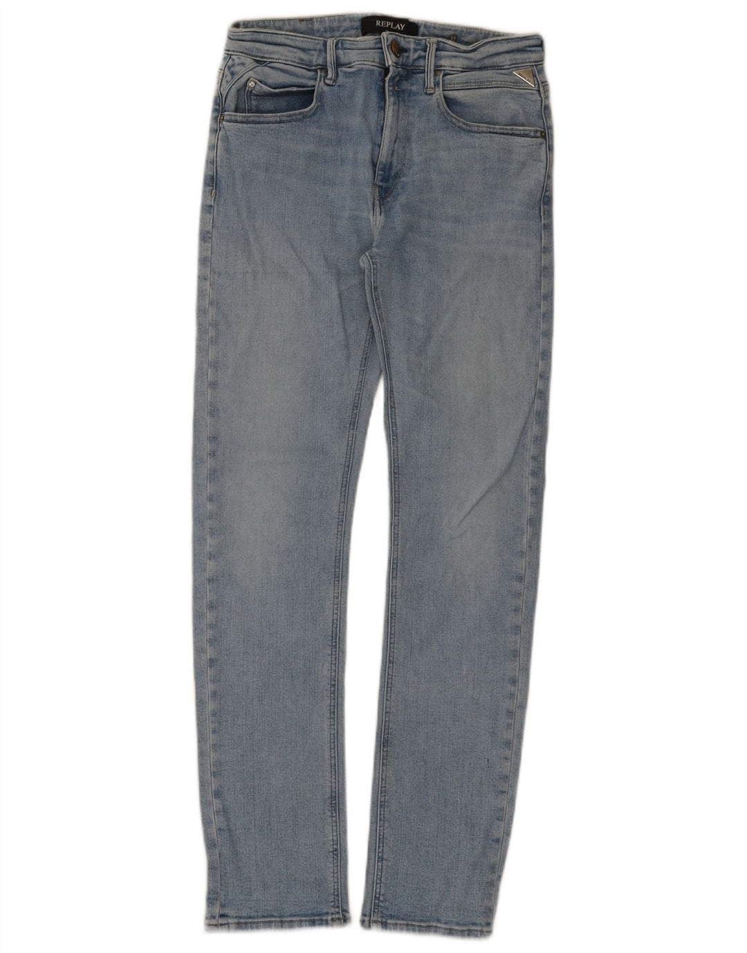 Replay Damen Slim Jeans W27 L30 Blaue Baumwolle