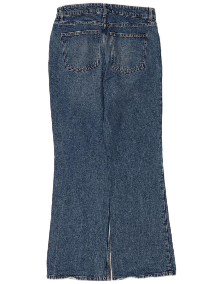 Topshop Damen Bootcut Jeans W32 L32 Blaue Baumwolle