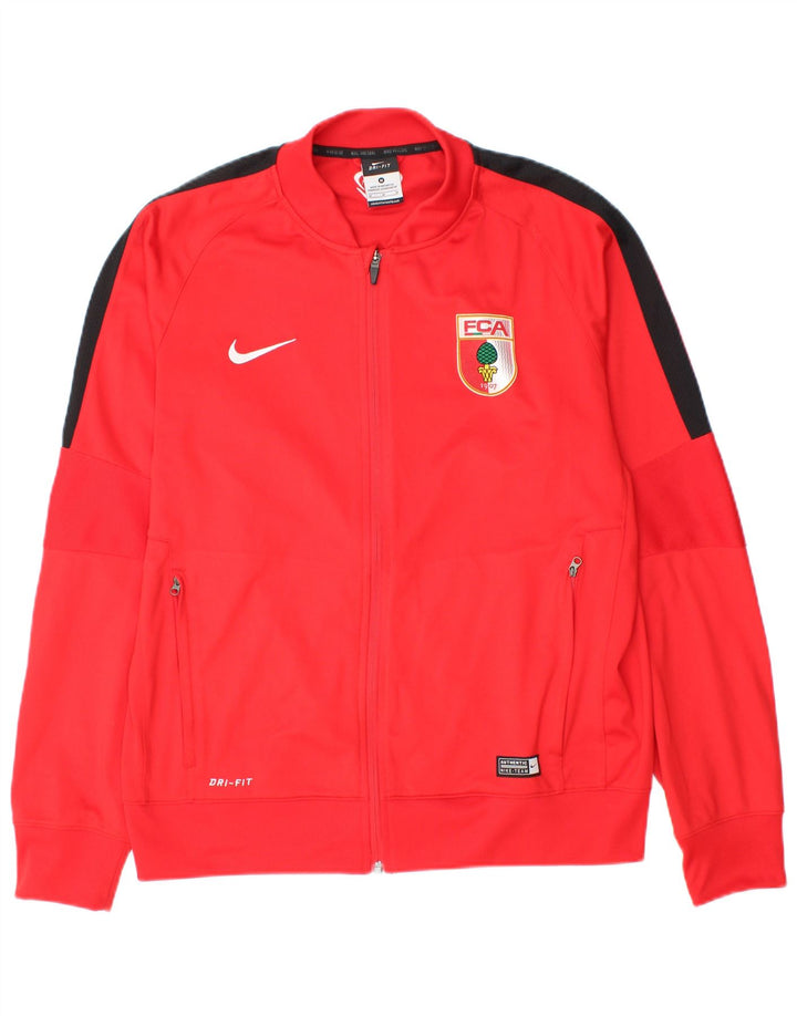 Nike Herren FC Augsburg Trainingsanzug-Oberjacke Mittelrotes Farbblock-Polyester