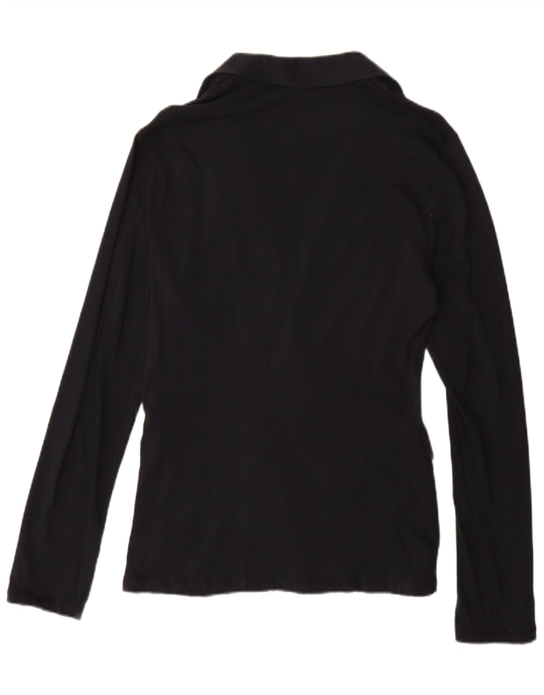 Armani Jeans Damen 2-Knopf-Blazerjacke UK 18 XL Marineblaue Baumwolle