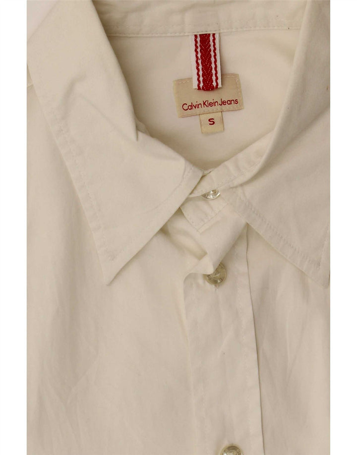 Calvin Klein Jeans Herrenhemd Small Weiß