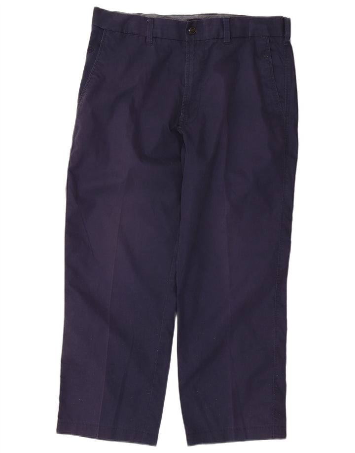 Marks & Spencer Herren-Kurzhose, W34, L25, Marineblau, Baumwolle