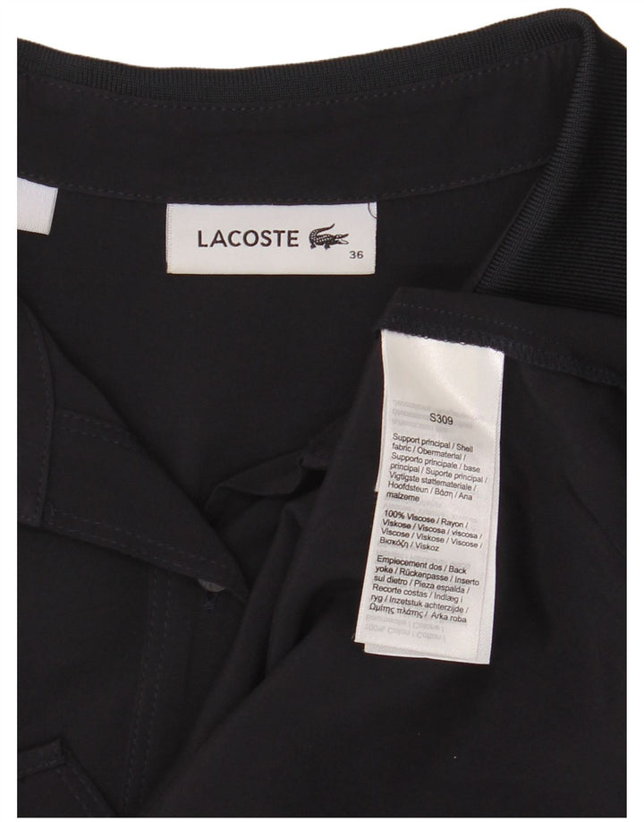 Lacoste Damen-Hemd, Größe 36, kleine schwarze Viskose