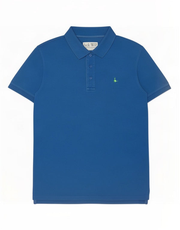 Jack Wills Herren-Poloshirt, große blaue Baumwolle