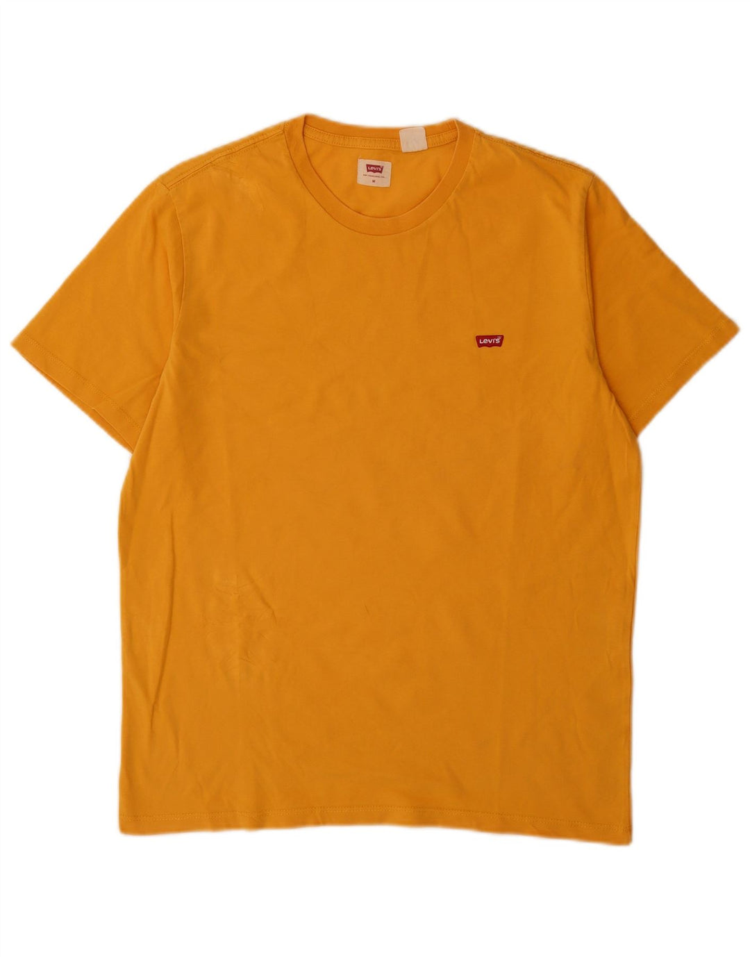 Levi's Herren-T-Shirt-Oberteil aus mittelgelber Baumwolle