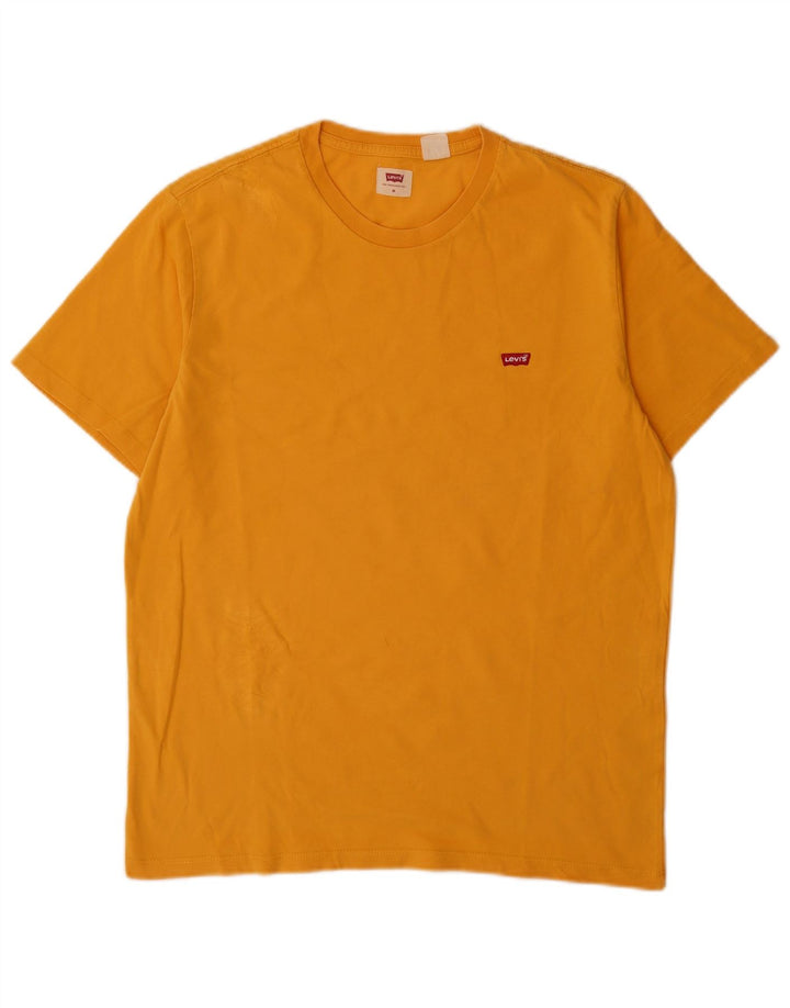 Levi's Herren-T-Shirt-Oberteil aus mittelgelber Baumwolle