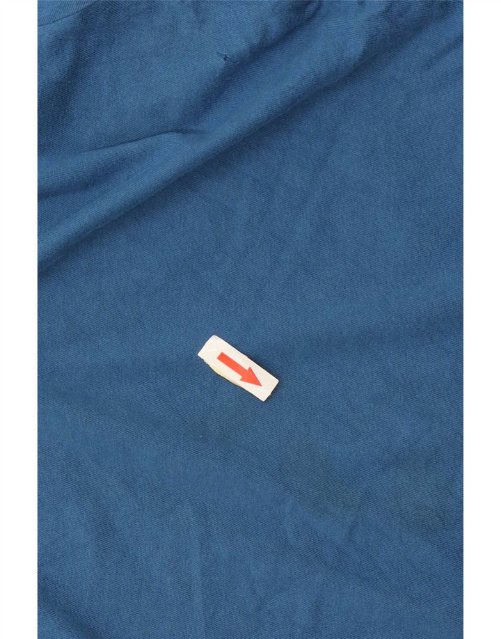Nike Herren T-Shirt Top Large Blau Baumwolle