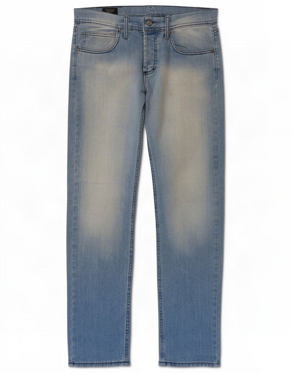 Aeronautica Militare Herren Slim Jeans IT 50 Large W34 L31 Blaue Baumwolle