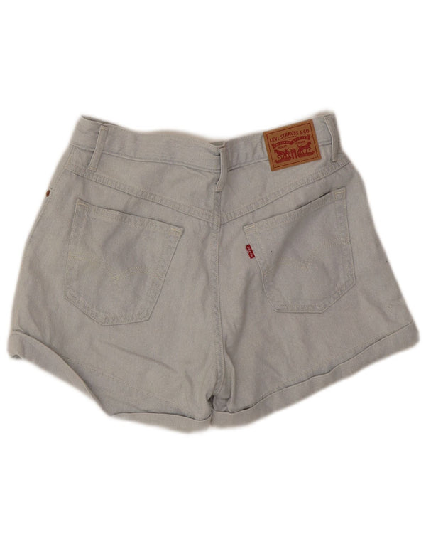 Levi's Womens Mom High Waist Denim Shorts W29 Medium  Blue Cotton