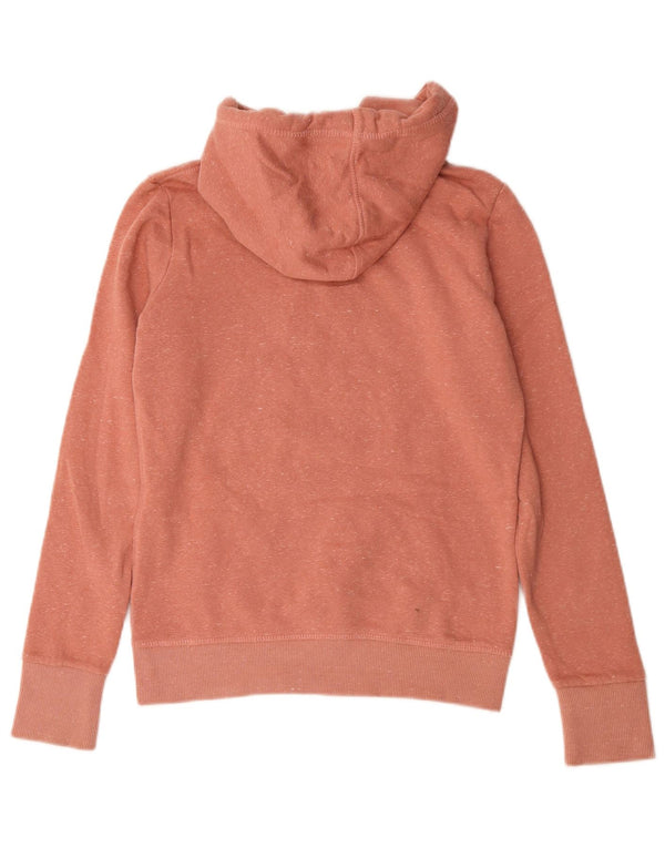 Superdry Graphic Hoodie-Pullover für Damen, UK 10, Größe S, rosa gefleckte Baumwolle