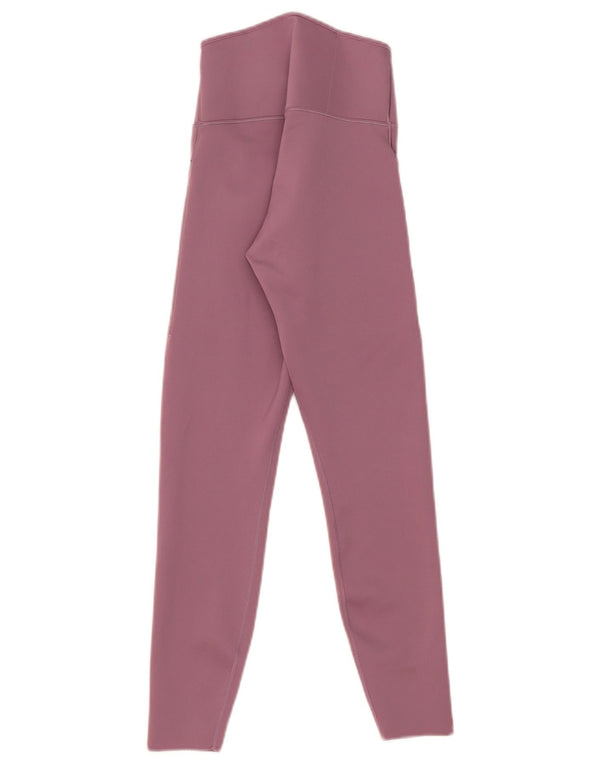Nike Damen Dri Fit Leggings UK 8 Kleines rosa Nylon