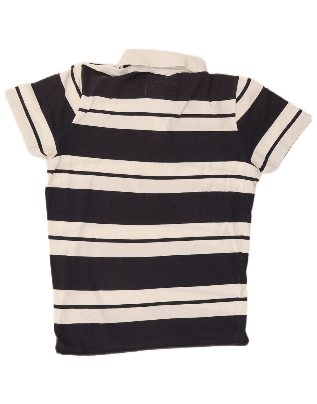 Hollister Herren-Poloshirt aus mittelblauer, gestreifter Baumwolle