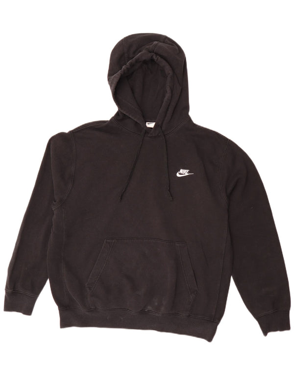 Nike Herren-Kapuzenpullover mit lockerer Passform, mittelschwarze Baumwolle