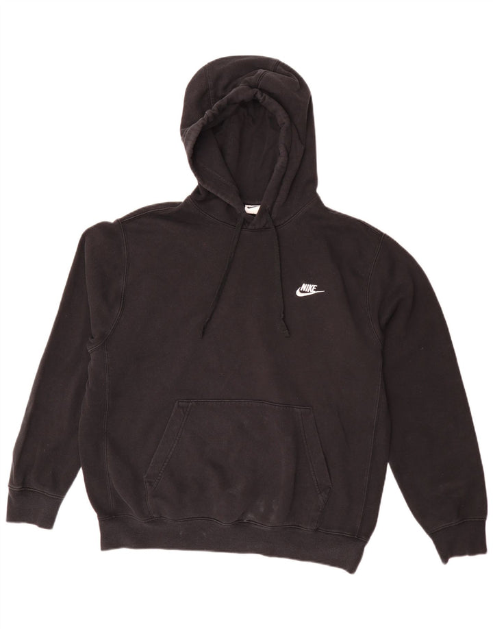 Nike Herren-Kapuzenpullover mit lockerer Passform, mittelschwarze Baumwolle