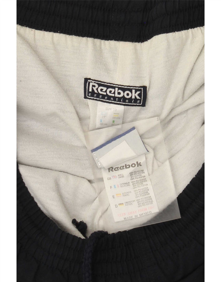 Reebok Damen-Trainingshose, US 12, Größe L, Marineblau, Polyester