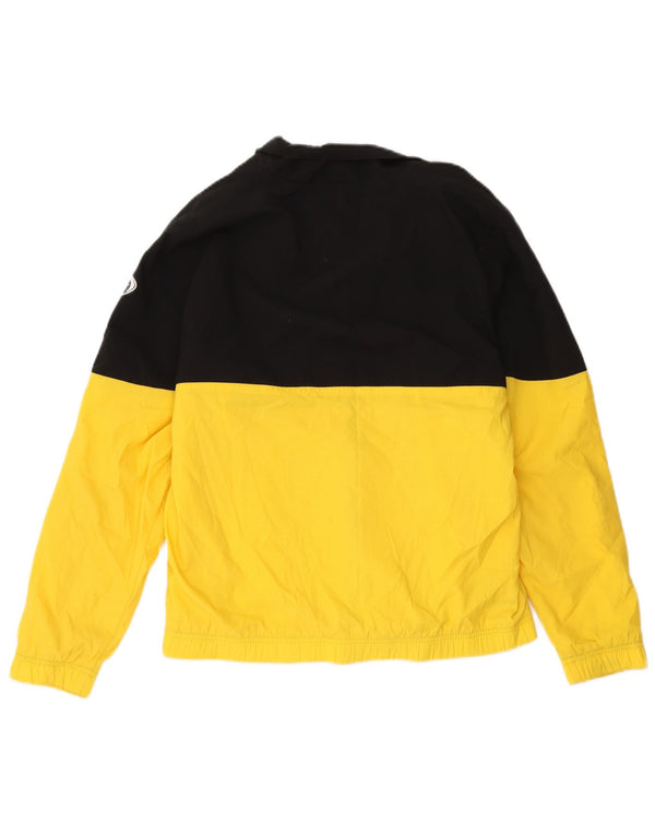 Nike Herren-Trainingsanzugoberteil mit Grafik, Größe S, Gelb, Farbblock-Polyester