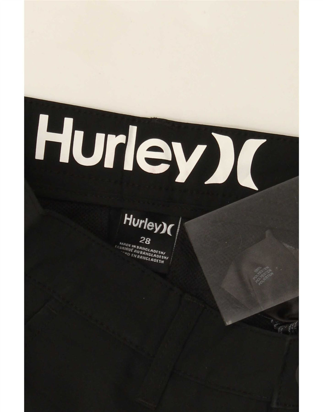 Hurley Herren Chinoshorts W28 Small Schwarz Polyester
