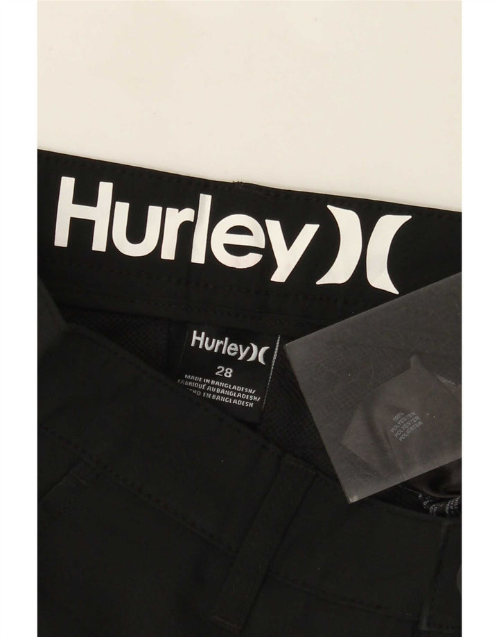 Hurley Herren Chinoshorts W28 Small Schwarz Polyester