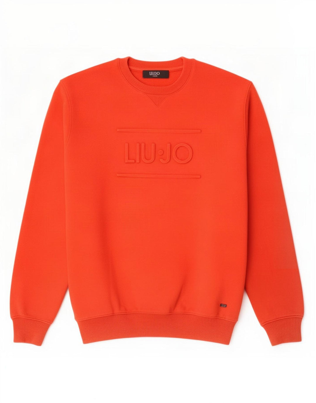 Liu Jo Herren-Sweatshirt mit Grafik, groß, aus roter Baumwolle