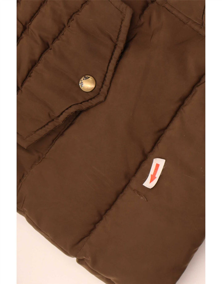 Zara Wattierte Jacke mit Kapuze für Mädchen, 11–12 Jahre, Beige