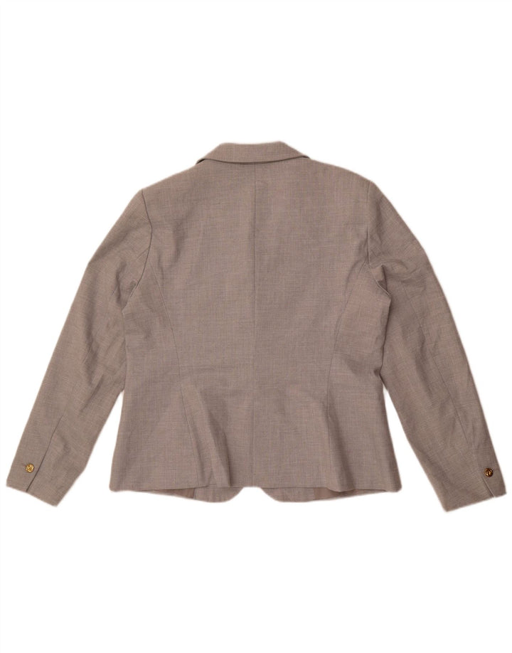 Zara Damen 1-Knopf-Blazerjacke EU 44 XL Grau