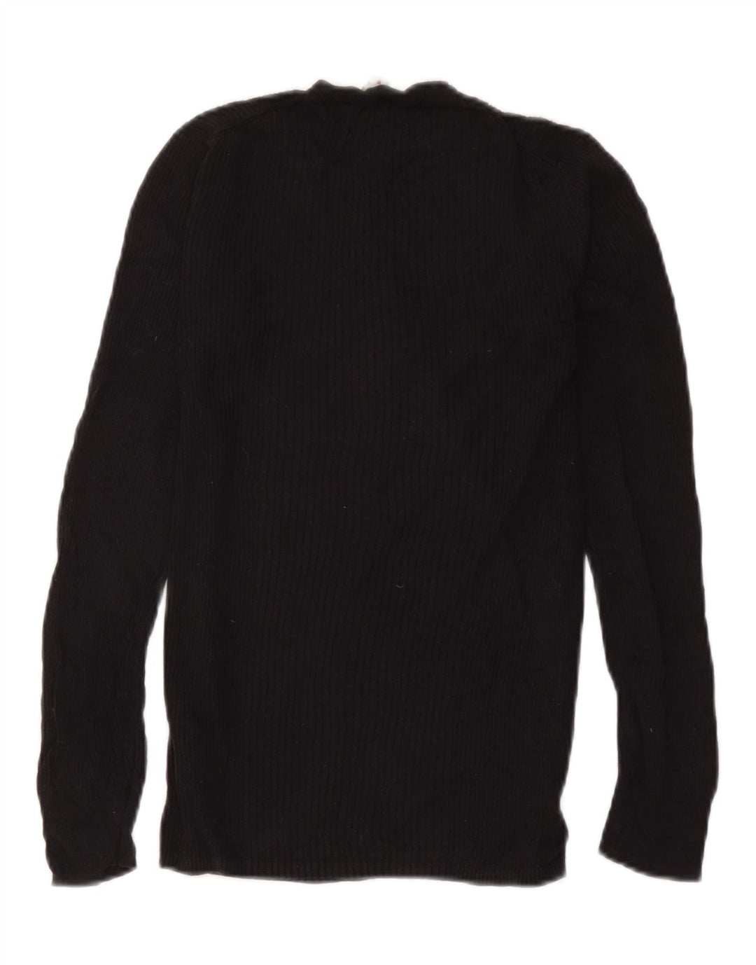 Gap Damen-Strickoberteil mit regulärer Passform, langärmlig, UK 12, mittelschwarze Viskose