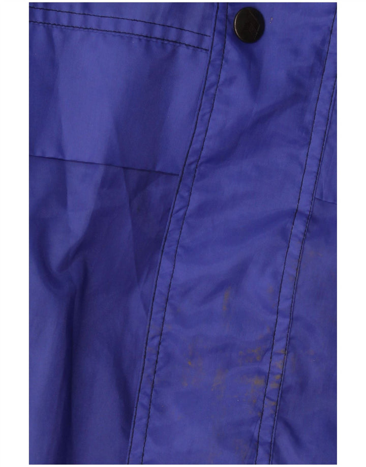 K-Way Herren-Regenjacke mit lockerer Passform, UK 38, mittelblaues Colourblock-Polyamid