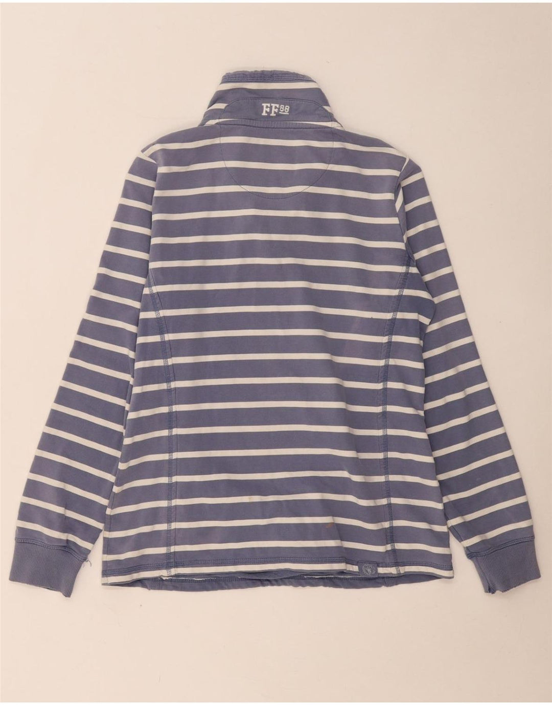 FAT FACE Damen-Sweatshirt in Übergröße, Gr. 10, Größe S, Marineblau, gestreift