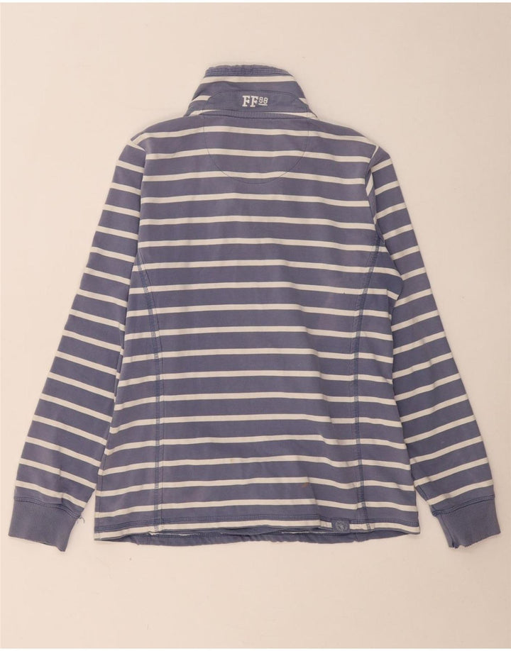 FAT FACE Damen-Sweatshirt in Übergröße, Gr. 10, Größe S, Marineblau, gestreift