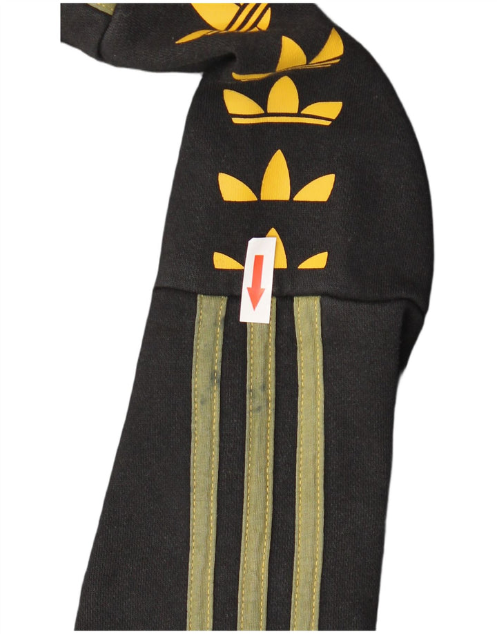 ADIDAS Herren Graphic Hoodie Pullover Mittelschwarze Baumwolle