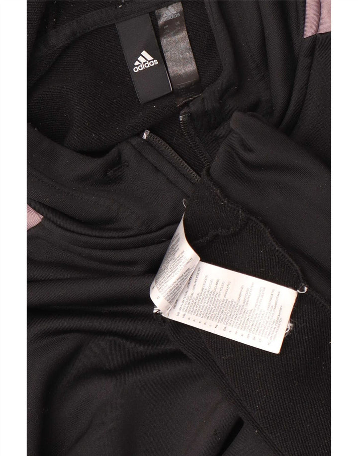 Adidas Herren Zip Hoodie Pullover 2XL Schwarz Polyester