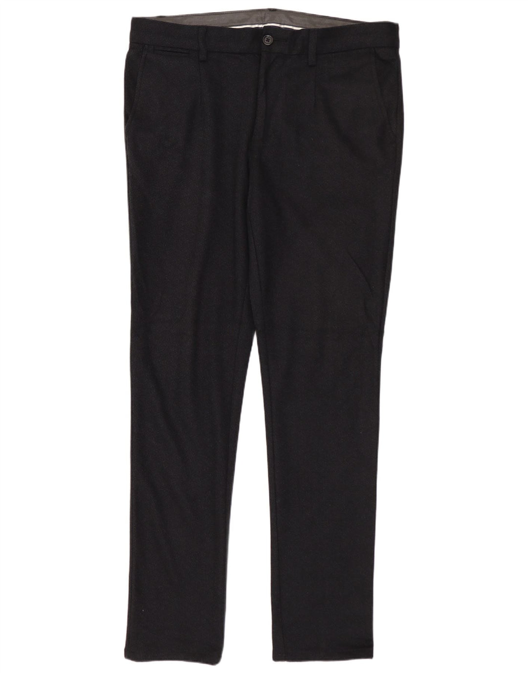 ZARA Slim Chino-Hose für Herren, EU 42, Größe L, W32, L32, Marineblau, Polyester