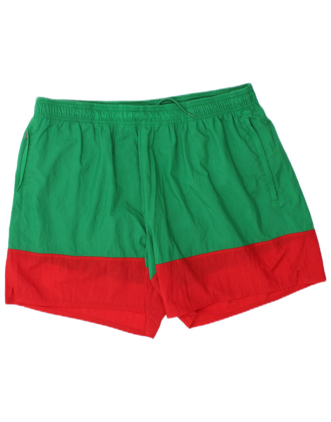 Nike Herren-Badeshorts 2XL, grünes Colourblock-Nylon