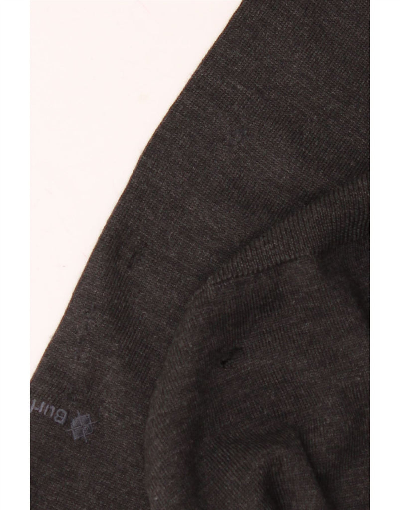 BURLINGTON Mens V-Neck Jumper Sweater IT 54 XL Grey Argyle/Diamond Wool Vintage Burlington and Second-Hand Burlington from Messina Hembry 