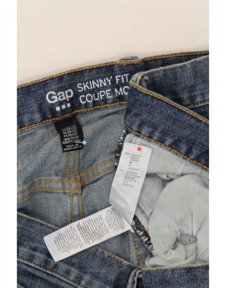 Gap Herren Skinny Jeans W36 L32 Blaue Baumwolle