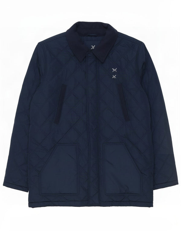 Crew Clothing Herren Steppjacke UK 42 XL Marineblau Polyester