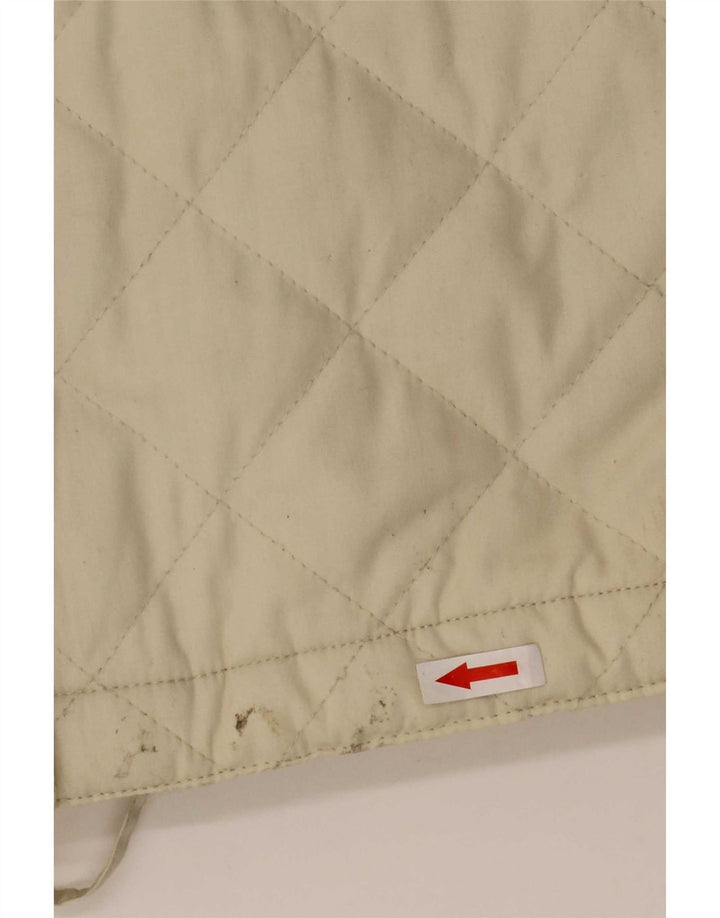 Vintage Damen Steppjacke IT 54 2XL Beige