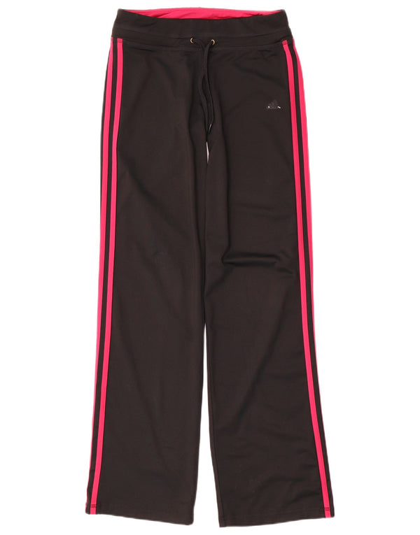Adidas Damen Climalite Trainingshose UK 8/10 Small Schwarz Polyester