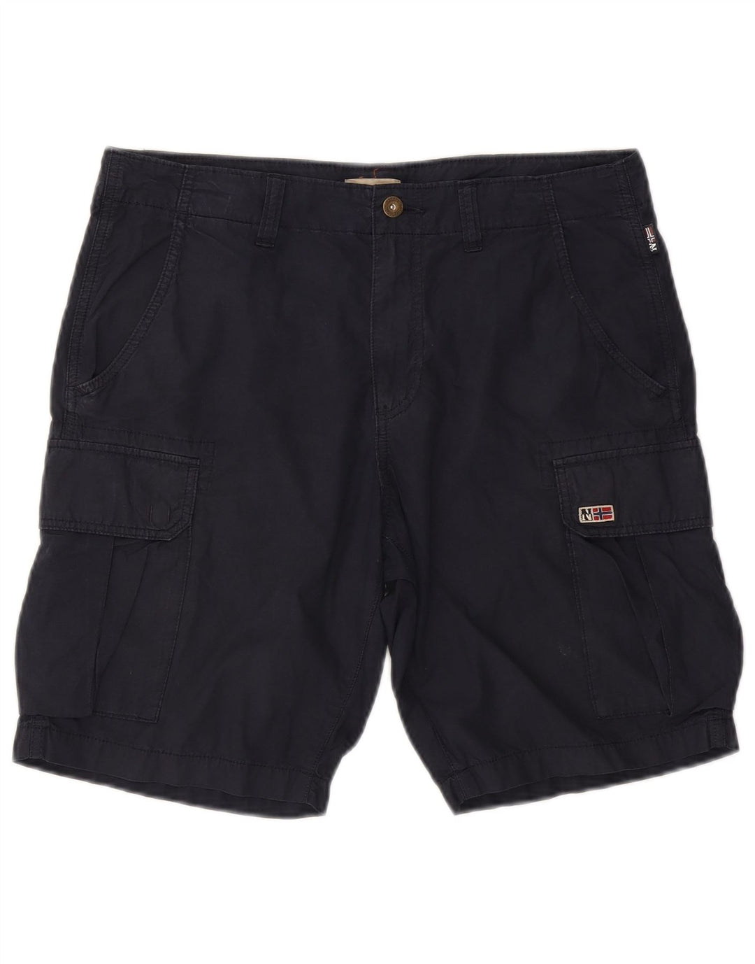 Napapijri Herren-Cargoshorts W33, mittelmarineblaue Baumwolle