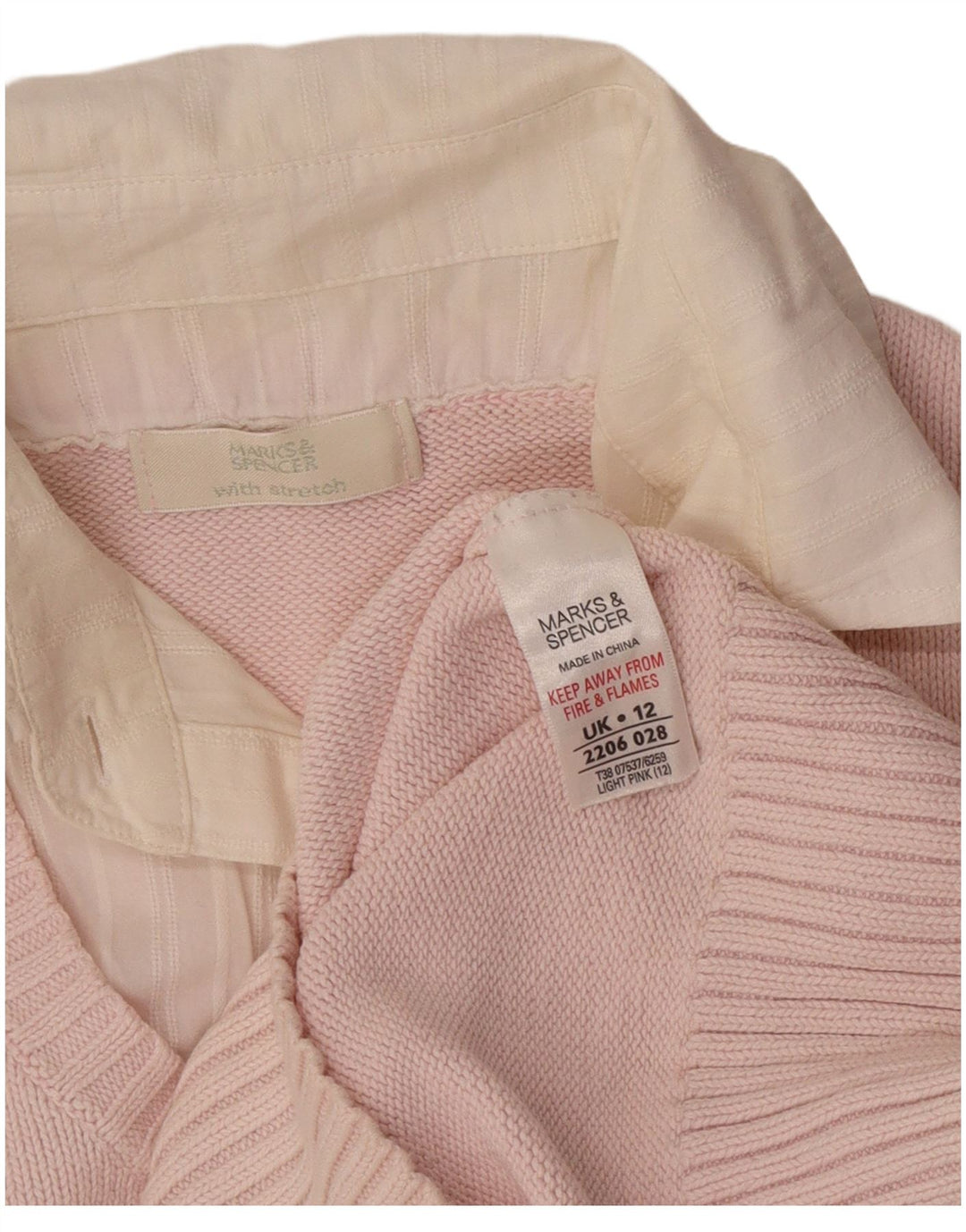 Marks & Spencer Damen-Pullover mit Rollkragen, UK 12, Mittelrosa