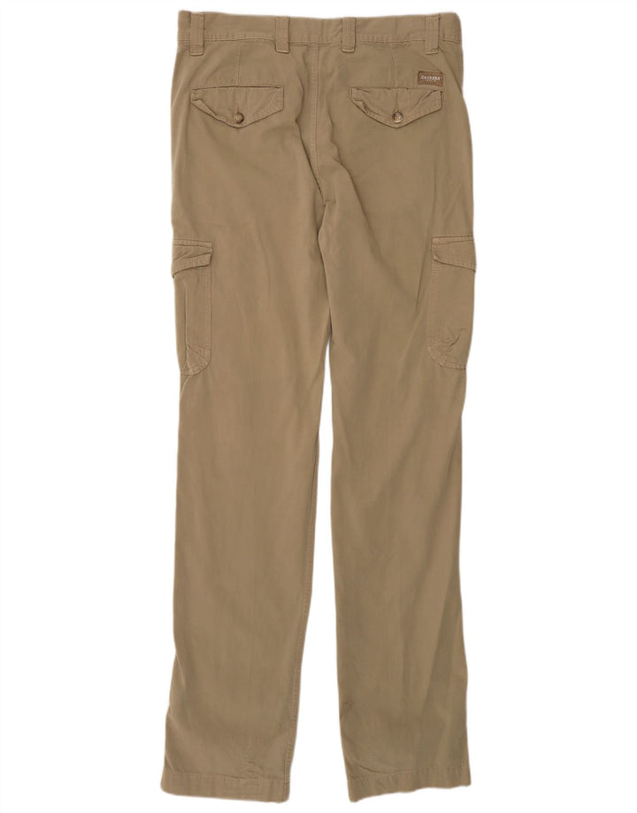 Carrera Herren gerade Cargohose IT 48 Medium W33 L34 Beige Baumwolle