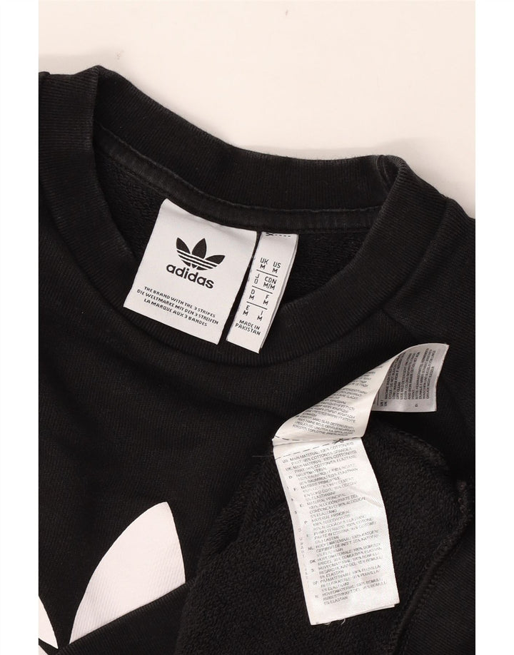 Adidas Herren Grafik-Sweatshirt-Pullover, mittelschwarz, Baumwolle