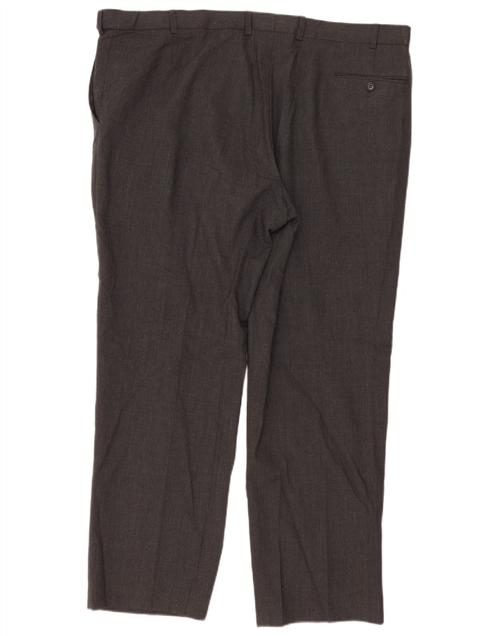Marks & Spencer Herren-Anzughose in normaler Passform, W44, L31, graue Wolle