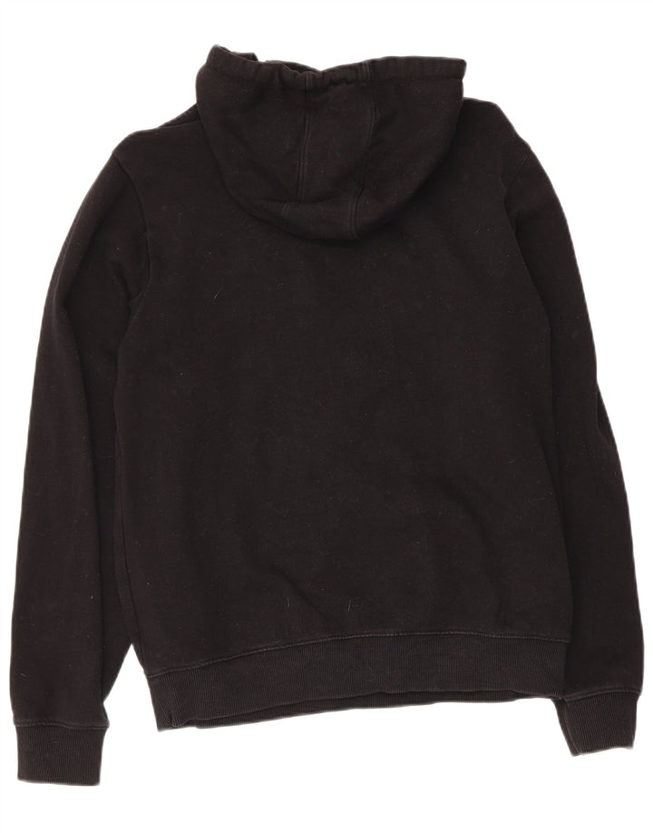 Guess Herren-Kapuzenpullover mit Grafik, Größe S, schwarze Baumwolle