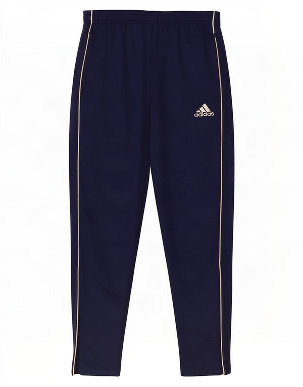 Adidas Mens Climalite Tracksuit Trousers Medium Navy Blue Polyester