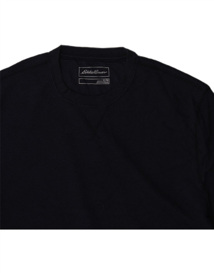 EDDIE BAUER Mens Top Long Sleeve XL Navy Blue Vintage Eddie Bauer and Second-Hand Eddie Bauer from Messina Hembry 