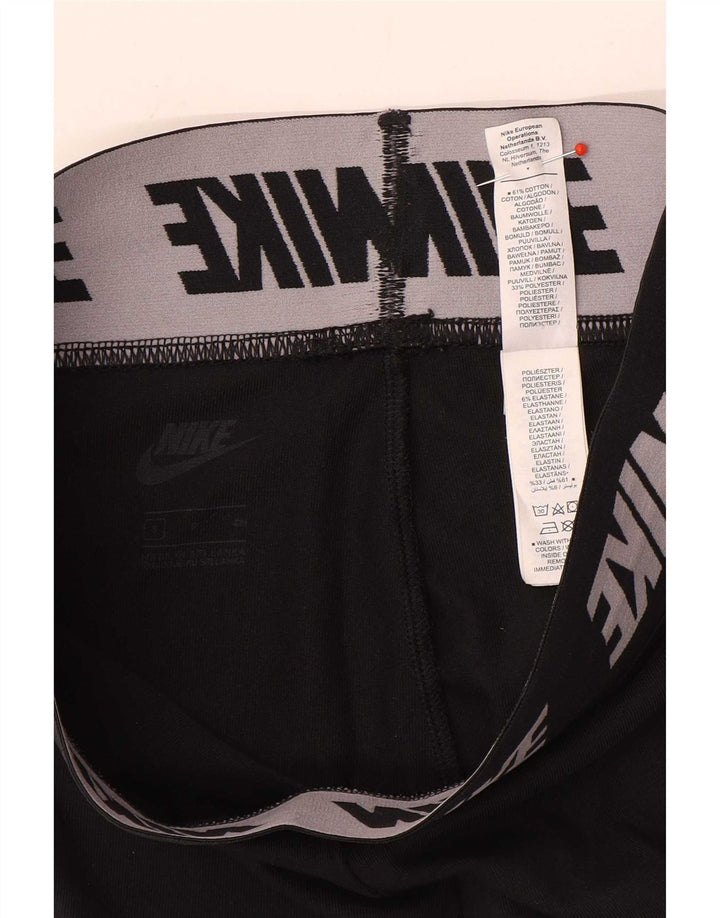 Nike Damen Graphic Leggings UK 8 Small Schwarz