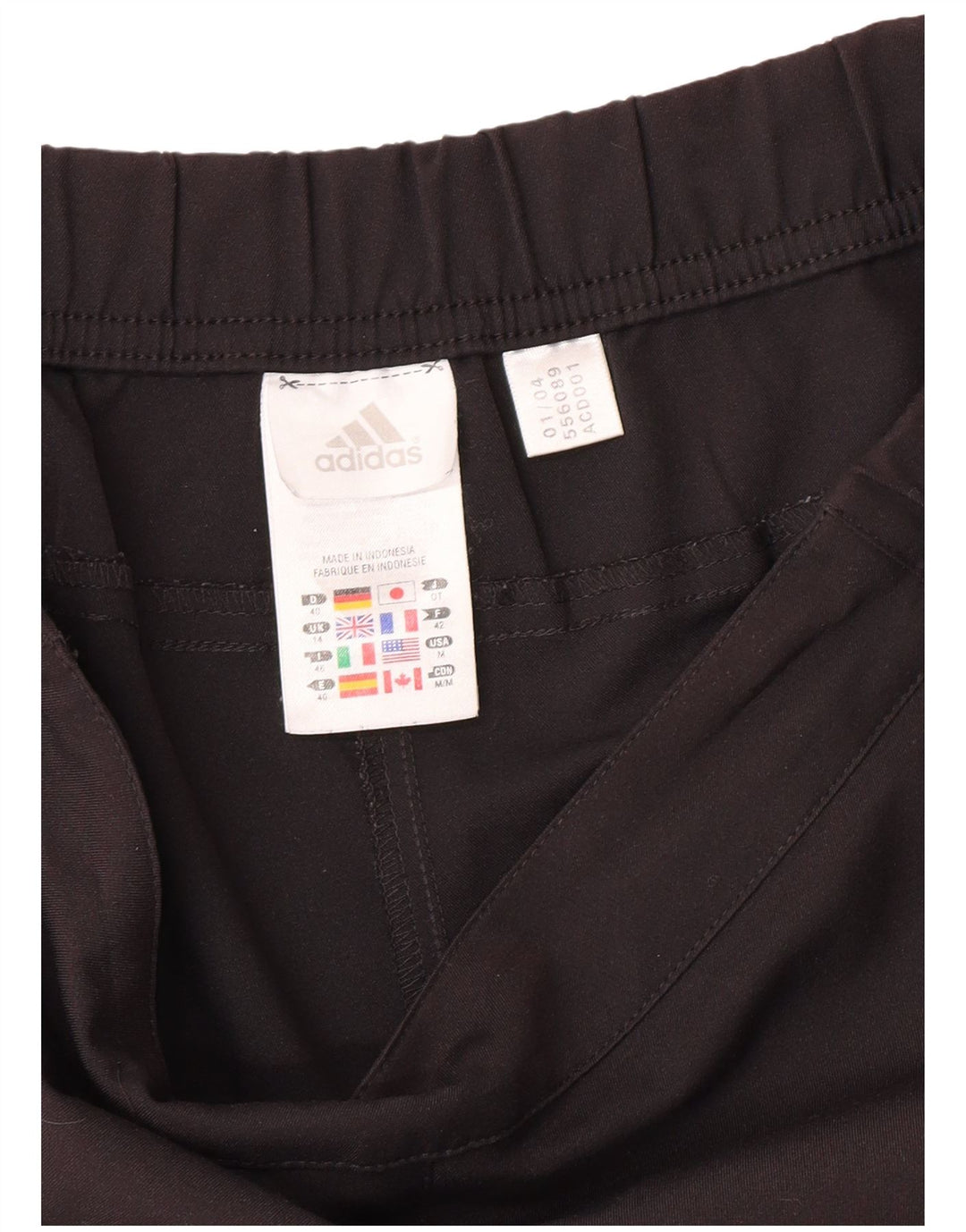 Adidas Damen Sportshorts UK 14 Medium Schwarz Polyester Sport
