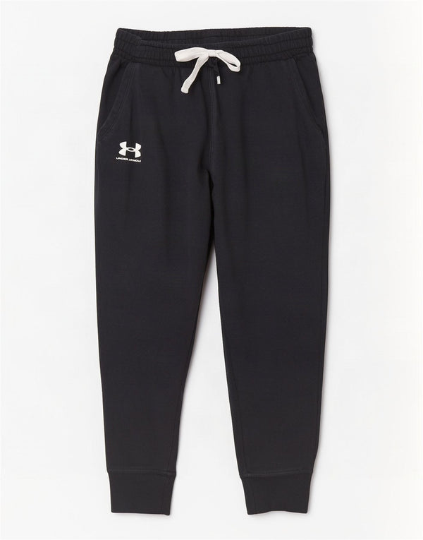 Under Armour Damen Trainingshose Jogger UK 16 Large Schwarz Baumwolle